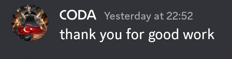 Discord review screenshot from Coda.