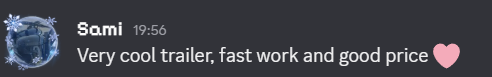 Discord review screenshot from Sami.